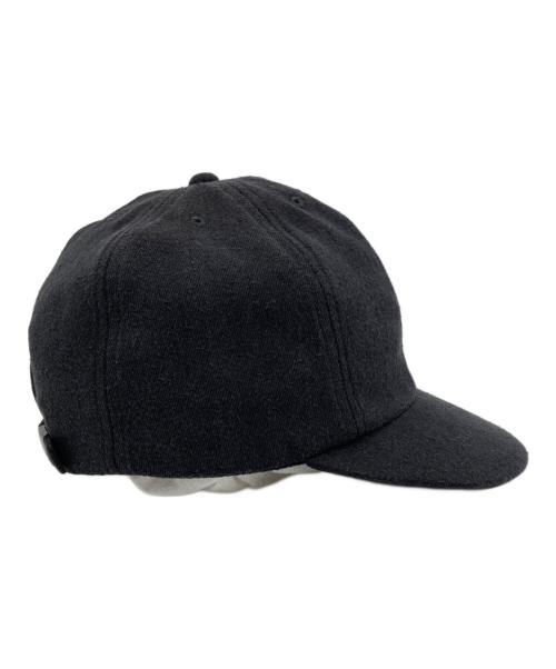COMOLI（コモリ）COMOLI (コモリ) シルクネップ キャップ ブラックの古着・服飾アイテム