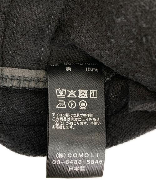 COMOLI（コモリ）COMOLI (コモリ) シルクネップ キャップ ブラックの古着・服飾アイテム