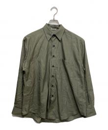 AURALEE（オーラリー）の古着「WASHED FINX TWILL BIG SHIRT」｜グリーン