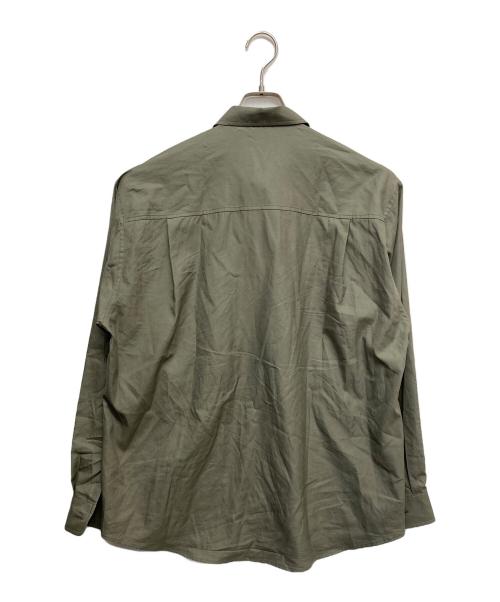 AURALEE（オーラリー）AURALEE (オーラリー) WASHED FINX TWILL BIG SHIRT グリーン サイズ:3の古着・服飾アイテム