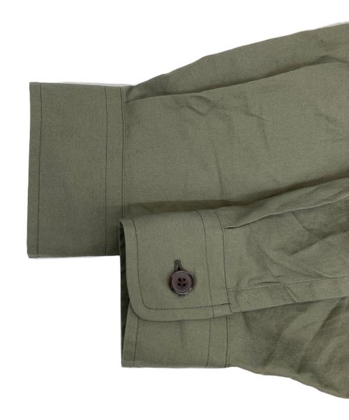 AURALEE（オーラリー）AURALEE (オーラリー) WASHED FINX TWILL BIG SHIRT グリーン サイズ:3の古着・服飾アイテム