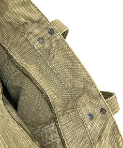 POLO RALPH LAUREN（ポロ・ラルフローレン）POLO RALPH LAUREN (ポロ・ラルフローレン) トートバッグ イエロー×カーキの古着・服飾アイテム