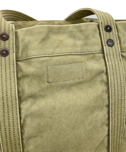 POLO RALPH LAUREN（ポロ・ラルフローレン）POLO RALPH LAUREN (ポロ・ラルフローレン) トートバッグ イエロー×カーキの古着・服飾アイテム