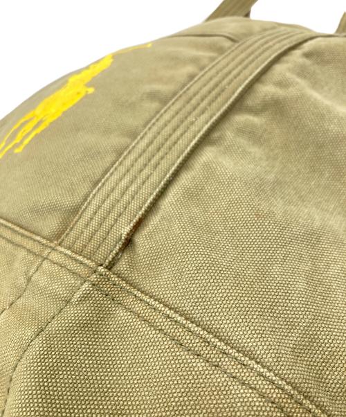 POLO RALPH LAUREN（ポロ・ラルフローレン）POLO RALPH LAUREN (ポロ・ラルフローレン) トートバッグ イエロー×カーキの古着・服飾アイテム