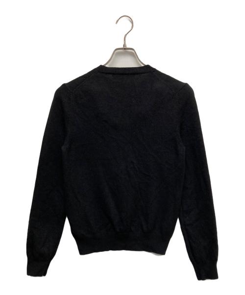 COMME des GARCONS（コムデギャルソン）COMME des GARCONS (コムデギャルソン) ウールVネックボールニット ブラック サイズ:Sの古着・服飾アイテム