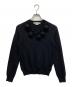 COMME des GARCONS（コムデギャルソン）の古着「ウールVネックボールニット」｜ブラック
