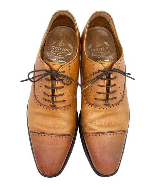 SCOTCH GRAIN（スコッチグレイン）SCOTCH GRAIN (スコッチグレイン) belhomme-レザーシューズ ベージュ サイズ:25 1/2の古着・服飾アイテム