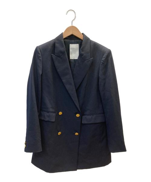 Noble（ノーブル）Noble (ノーブル) ピークドロングジャケット ネイビー サイズ:36の古着・服飾アイテム