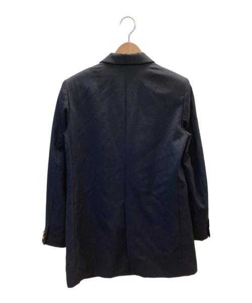 Noble（ノーブル）Noble (ノーブル) ピークドロングジャケット ネイビー サイズ:36の古着・服飾アイテム