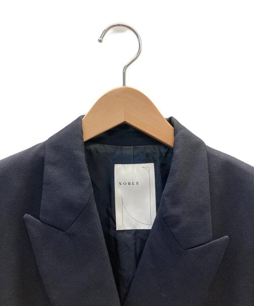 Noble（ノーブル）Noble (ノーブル) ピークドロングジャケット ネイビー サイズ:36の古着・服飾アイテム