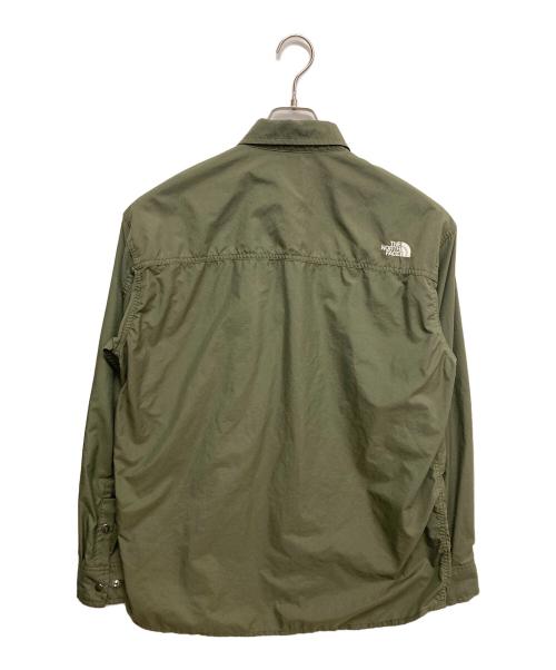 THE NORTH FACE（ザ ノース フェイス）THE NORTH FACE (ザ ノース フェイス) L/S Nuptse Shirt　トップス　シャツ　 オリーブ サイズ:Ｌの古着・服飾アイテム