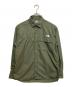 THE NORTH FACE（ザ ノース フェイス）の古着「L/S Nuptse Shirt　トップス　シャツ　」｜オリーブ