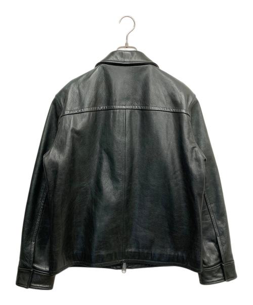 COACH（コーチ）COACH (コーチ) レザージップアップジャケット ブラック サイズ:Lの古着・服飾アイテム