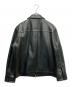 COACH (コーチ) レザージップアップジャケット ブラック サイズ:L：28000円
