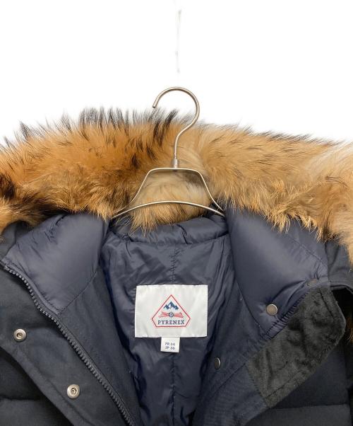 Pyrenex（ピレネックス）Pyrenex (ピレネックス) GRENOBLE FUR ダウンコート ネイビー サイズ:36の古着・服飾アイテム