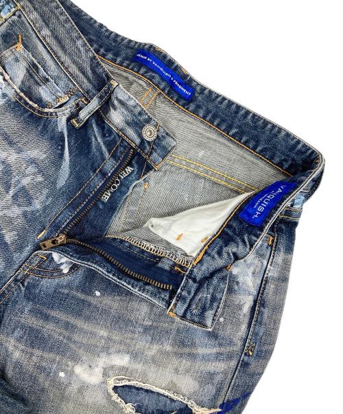 DENIM BY VANQUISH&FRAGMENT（デニムバイヴァンキッシュ&フラグメント）DENIM BY VANQUISH&FRAGMENT (デニムバイヴァンキッシュ&フラグメント) Wide Straight Denim Pants ブルー サイズ:32の古着・服飾アイテム