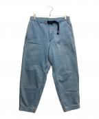 THE NORTH FACEザ ノース フェイス）の古着「Webbing Belt Denim Wide Tapered Pants」｜ブルー