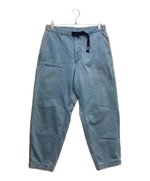 THE NORTH FACE（ザ ノース フェイス）THE NORTH FACE (ザ ノース フェイス) Webbing Belt Denim Wide Tapered Pants ブルー サイズ:W32の古着・服飾アイテム