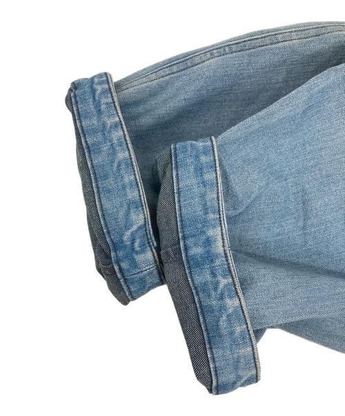 THE NORTH FACE（ザ ノース フェイス）THE NORTH FACE (ザ ノース フェイス) Webbing Belt Denim Wide Tapered Pants ブルー サイズ:W32の古着・服飾アイテム