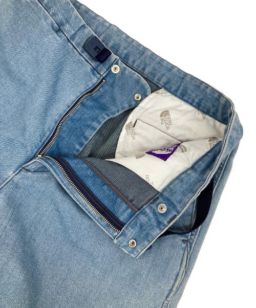 THE NORTH FACE（ザ ノース フェイス）THE NORTH FACE (ザ ノース フェイス) Webbing Belt Denim Wide Tapered Pants ブルー サイズ:W32の古着・服飾アイテム