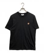maison kitsuneメゾンキツネ）の古着「FOX HEAD PATCH REGULAR TEE SHIRT」｜ブラック