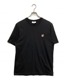maison kitsune（メゾンキツネ）の古着「FOX HEAD PATCH REGULAR TEE SHIRT」｜ブラック