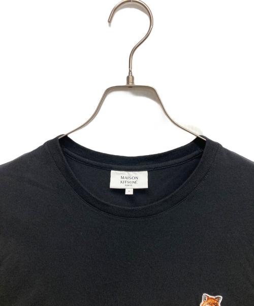 maison kitsune（メゾンキツネ）maison kitsune (メゾンキツネ) FOX HEAD PATCH REGULAR TEE SHIRT ブラック サイズ:Lの古着・服飾アイテム