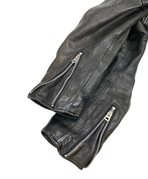 Schott（ショット）Schott (ショット) ラムレザーダブルライダースジャケット ブラック サイズ:Lの古着・服飾アイテム