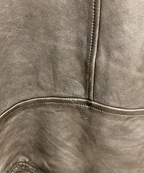 Schott（ショット）Schott (ショット) ラムレザーダブルライダースジャケット ブラック サイズ:Lの古着・服飾アイテム