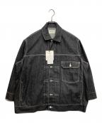 beautiful peopleビューティフルピープル）の古着「selvedge denim big blouson」｜ブラック