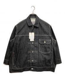 beautiful people（ビューティフルピープル）の古着「selvedge denim big blouson」｜ブラック
