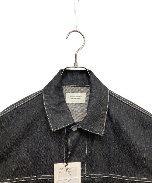 beautiful people（ビューティフルピープル）beautiful people (ビューティフルピープル) selvedge denim big blouson ブラック サイズ:36の古着・服飾アイテム