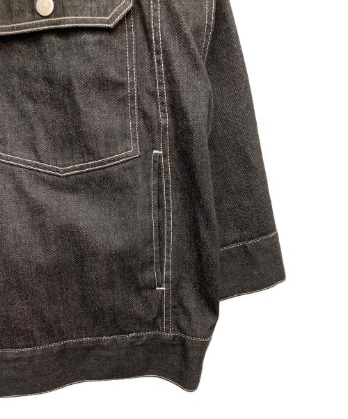 beautiful people（ビューティフルピープル）beautiful people (ビューティフルピープル) selvedge denim big blouson ブラック サイズ:36の古着・服飾アイテム