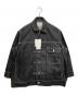 beautiful people（ビューティフルピープル）の古着「selvedge denim big blouson」｜ブラック