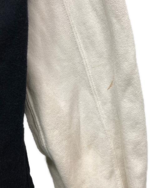 A BATHING APE（アベイシングエイプ）A BATHING APE (アベイシングエイプ) ロゴスタジャン ホワイト×ネイビー サイズ:Mの古着・服飾アイテム