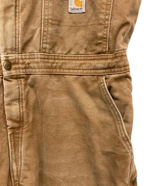 CarHartt（カーハート）CarHartt (カーハート) ダブルニーオールインワン ブラウン サイズ:12-30の古着・服飾アイテム