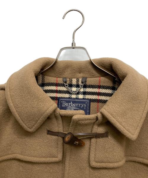 Burberry's（バーバリーズ）Burberry's (バーバリーズ) ウールダッフルコート ブラック×ベージュ サイズ:50の古着・服飾アイテム