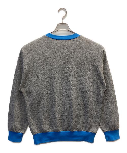 adidas（アディダス）adidas (アディダス) プリントスウェット ブルー×グレー サイズ:-の古着・服飾アイテム