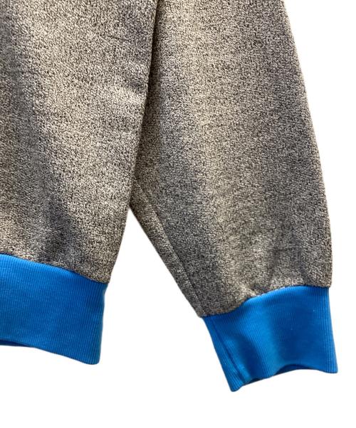 adidas（アディダス）adidas (アディダス) プリントスウェット ブルー×グレー サイズ:-の古着・服飾アイテム