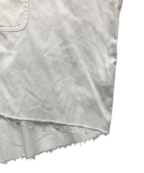 Whim Gazette（ウィムガゼット）Whim Gazette (ウィムガゼット) デニムシャツ ホワイト サイズ:Fの古着・服飾アイテム