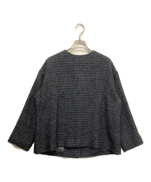 BEARDSLEY（ビアズリー）BEARDSLEY (ビアズリー) ツイード前後ジャケット ネイビー サイズ:Fの古着・服飾アイテム