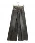 JOHN LAWRENCE SULLIVAN（ジョン ローレンス サリバン）の古着「WASHED DENIM SUPER WIDE PANTS」｜ブラック