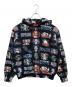 Supreme（シュプリーム）の古着「FLASH ZIP UP HOODED SWEATSHIRT」｜レッド×ブラック