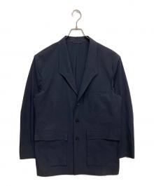 LANVIN（ランバン）の古着「ポリイージージャケット」｜ネイビー