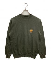 HUNTING WORLD（ハンティングワールド）の古着「フルカシミヤニット」｜オリーブ