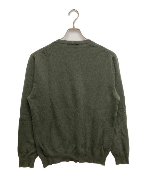HUNTING WORLD（ハンティングワールド）HUNTING WORLD (ハンティングワールド) フルカシミヤニット オリーブ サイズ:Lの古着・服飾アイテム