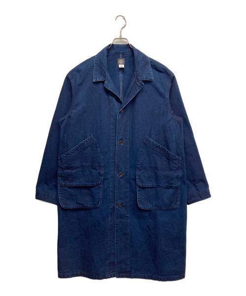 POST O'ALLS（ポストオーバーオールズ）POST O'ALLS (ポストオーバーオールズ) Atelier DEE -vintage indigo canvas deep washed indigo- インディゴ サイズ:Lの古着・服飾アイテム