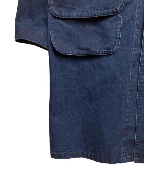 POST O'ALLS（ポストオーバーオールズ）POST O'ALLS (ポストオーバーオールズ) Atelier DEE -vintage indigo canvas deep washed indigo- インディゴ サイズ:Lの古着・服飾アイテム