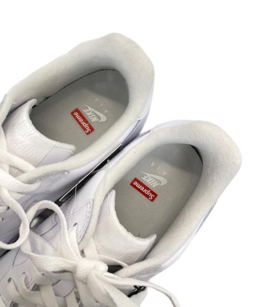 NIKE（ナイキ）NIKE (ナイキ) Supreme (シュプリーム) ローカットスニーカー ホワイト サイズ:28 未使用品の古着・服飾アイテム