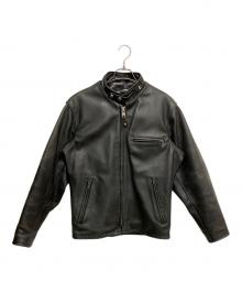 Schott（ショット）の古着「641-ライナー付きシングルライダースジャケット」｜ブラック